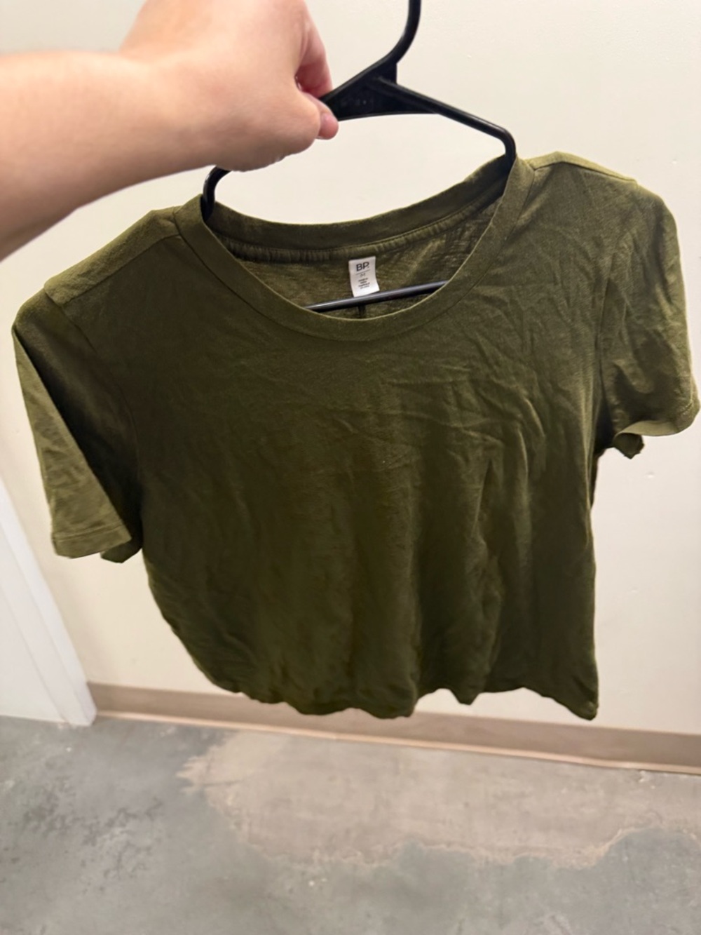 bp Olive Crewneck Short Sleeve Tee